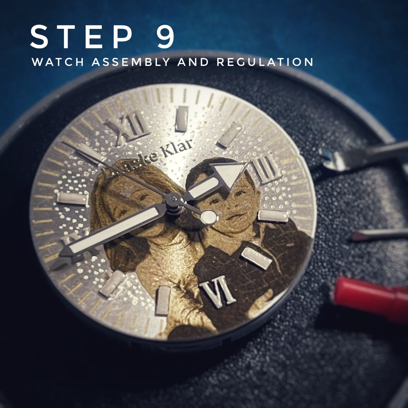 Trin 9 – Samling og regulering af uret